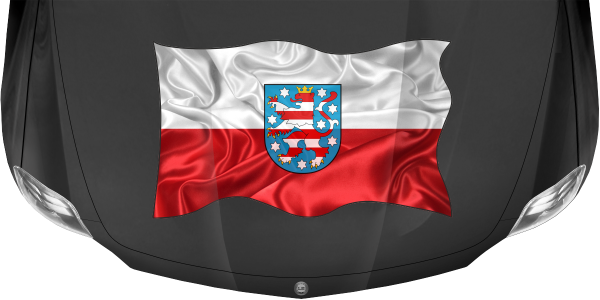 Preview: Aufkleber Fahne von Thüringen Preview: Aufkleber Fahne von Thüringen