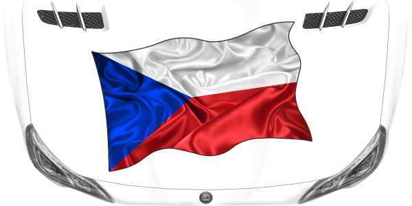 Preview: Aufkleber Fahne von Tschechien