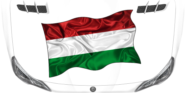 Preview: Aufkleber Fahne von Ungarn