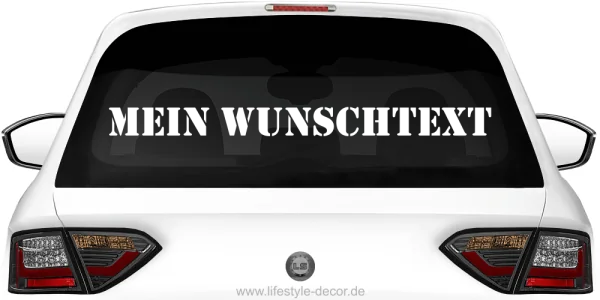Autoaufkleber Wunschtext | 15