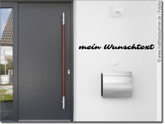 Preview: Aufkleber für Fassaden Wunschtext Nr. 11
