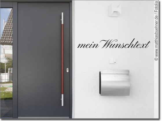 Preview: Aufkleber für Fassaden Wunschtext Nr. 12