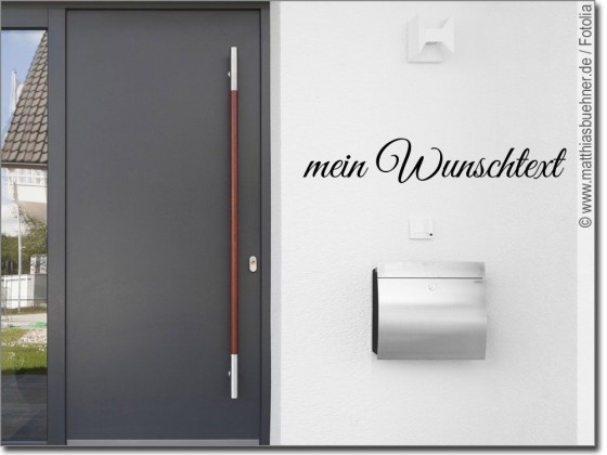 Preview: Aufkleber für Fassaden Wunschtext Nr. 4