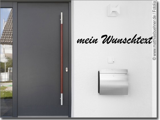 Preview: Aufkleber für Fassaden Wunschtext Nr. 8