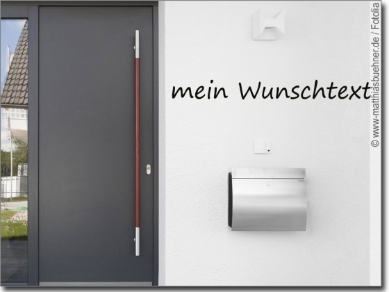 Preview: Aufkleber für Fassaden Wunschtext Nr. 9