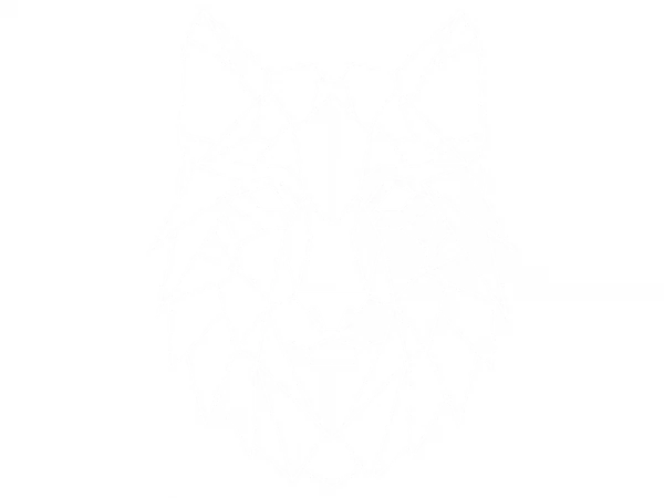 Glastattoo Geometrie Wolf