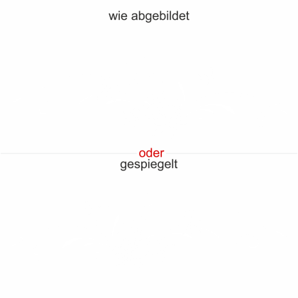 Preview: Aufkleber für Glas Zauberhafte Blüten