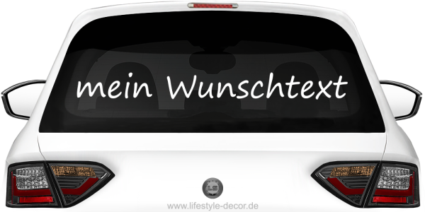 Aufkleber für Auto Freitext selbst gestalten