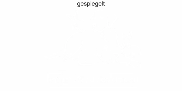 Glastattoo für Tierarztpraxis mit Wunschtext - Ansicht Ausrichtung mit Farbauswahl