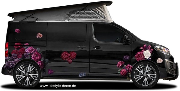 Preview: Aufkleber Gothic Rosen Dekorset Preview: Aufkleber Gothic Rosen Dekorset
