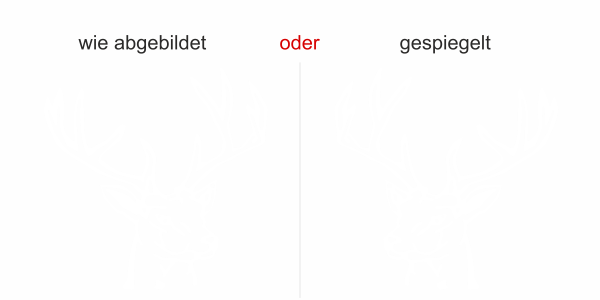 Aufkleber Hirsch