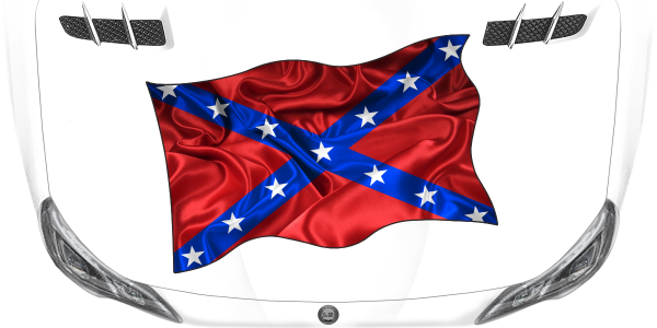 Preview: Aufkleber Konföderierten Fahne