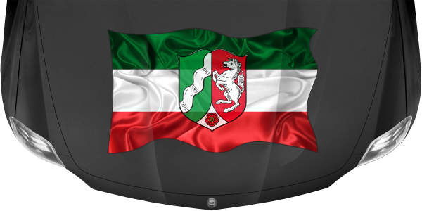 Preview: Aufkleber Fahne von NRW Preview: Aufkleber Fahne von NRW