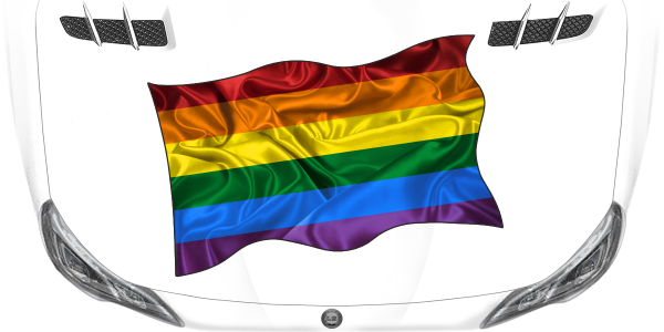 Preview: Aufkleber Regenbogenfahne