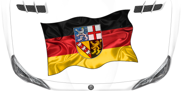 Preview: Aufkleber Fahne vom Saarland Preview: Aufkleber Fahne vom Saarland