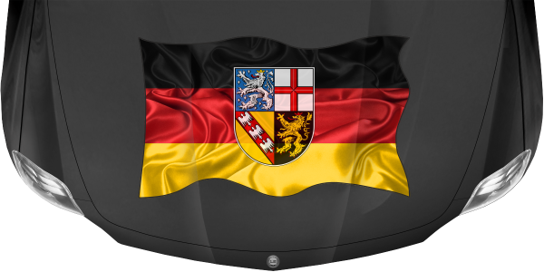 Preview: Aufkleber Fahne vom Saarland Preview: Aufkleber Fahne vom Saarland
