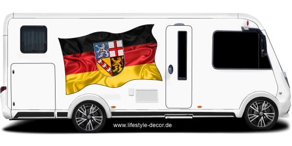 Preview: Aufkleber Fahne vom Saarland Preview: Aufkleber Fahne vom Saarland