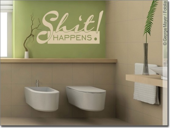 Preview: Wandtattoo Shit happens Preview: Wandtattoo Shit happens