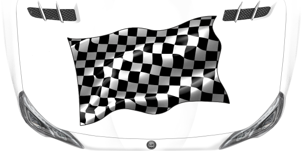 Preview: Aufkleber Startflagge