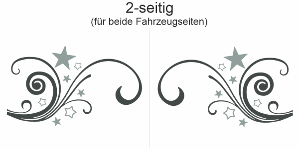 Preview: Autoaufkleber Sternenornament