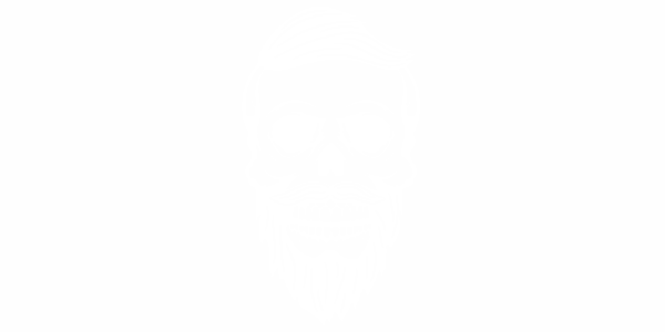 Preview: Autoaufkleber Totenkopf mit Bart