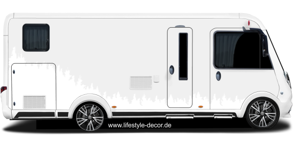 Preview: Caravanaufkleber Wald Preview: Caravanaufkleber Wald