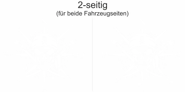 Aufkleber Windrose gekreuzte Säbel und Totenkopf