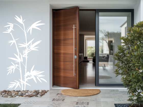 Preview: Außenaufkleber Bambusstrauch