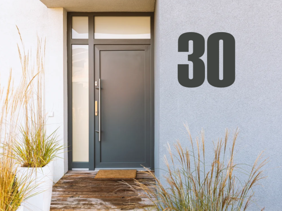 Preview: Außenwandfolie Hausnummer