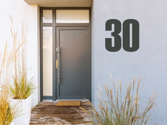 Aufkleber für Fassaden mit Hausnummer