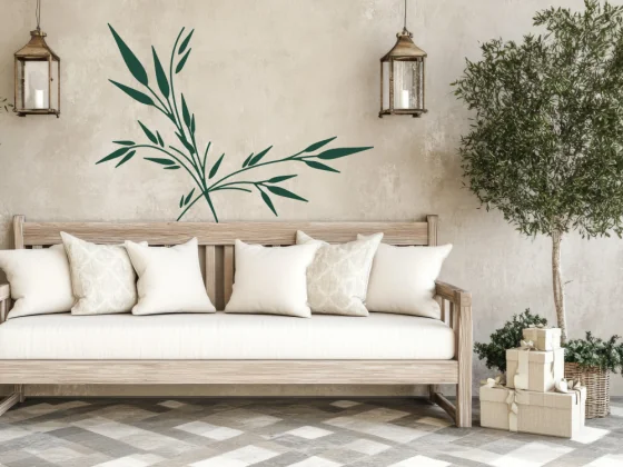 Sticker für Außen Bambusgras