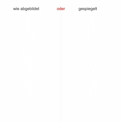 Außenwandtattoo Schilfgras - Ansicht Ausrichtung und Farbauswahl