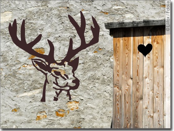 Preview: Aufkleber Hirsch