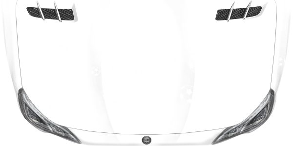Preview: Auto Aufkleber Fußball Set