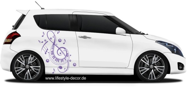 Preview: Auto Motiv Notenschlüssel