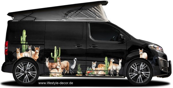 Preview: Autoaufkleber Alpaka Preview: Autoaufkleber Alpaka