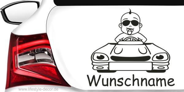 Preview: Autoaufkleber Baby an Bord 08