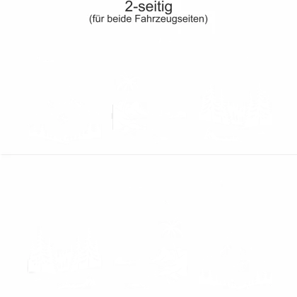 Autoaufkleber Berge und Meer