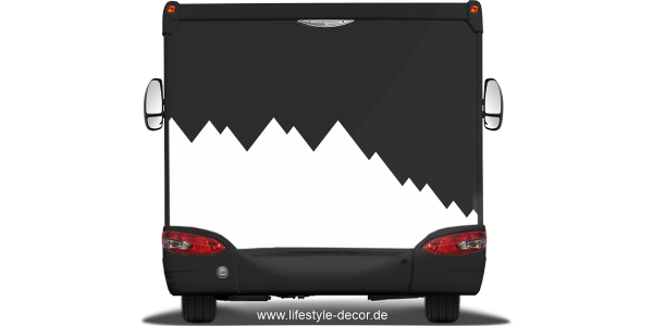 Preview: Autoaufkleber Bergwelten im Facettendesign Preview: Autoaufkleber Bergwelten im Facettendesign