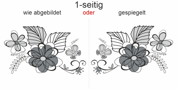 Preview: Autoaufkleber Blumenmotiv