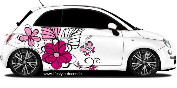Preview: Autoaufkleber Blumenmotiv Preview: Autoaufkleber Blumenmotiv