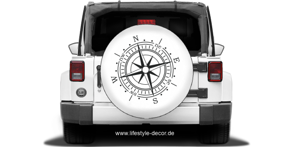 Preview: Autoaufkleber Bunte Kompassrose Preview: Autoaufkleber Bunte Kompassrose