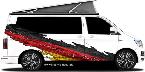 Autoaufkleber mit Deutschland Fahne