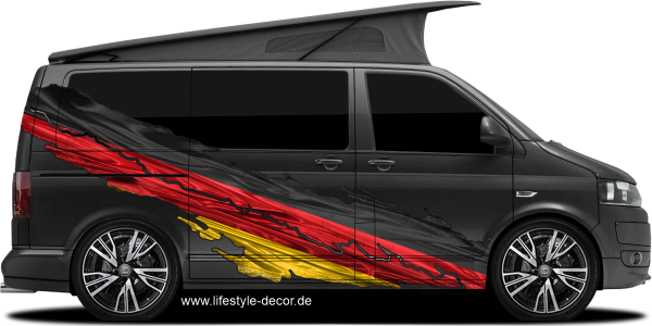 Preview: Autoaufkleber Deutsche Fahne Preview: Autoaufkleber Deutsche Fahne
