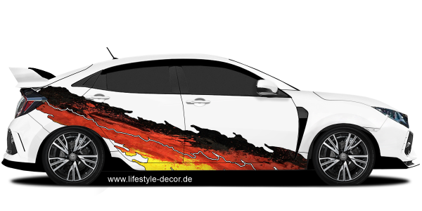 Preview: Autoaufkleber Deutschland Flagge Preview: Autoaufkleber Deutschland Flagge