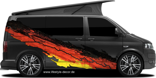 Preview: Autoaufkleber Deutschland Flagge Preview: Autoaufkleber Deutschland Flagge