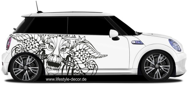 Preview: Autoaufkleber Drachentribal