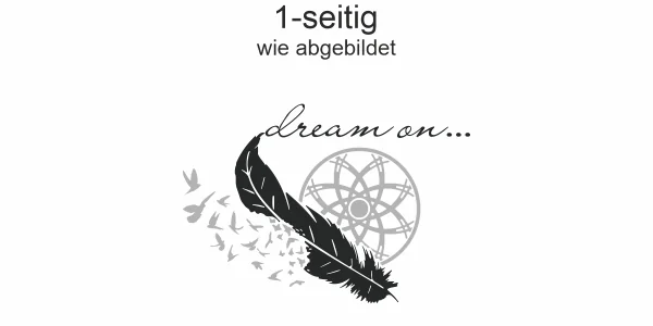 Autoaufkleber Traumfänger - Ansicht Ausrichtung