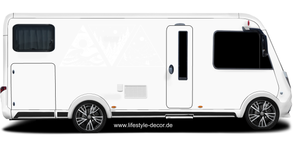 Preview: Autoaufkleber Dreiecke Berge Wald & Meer