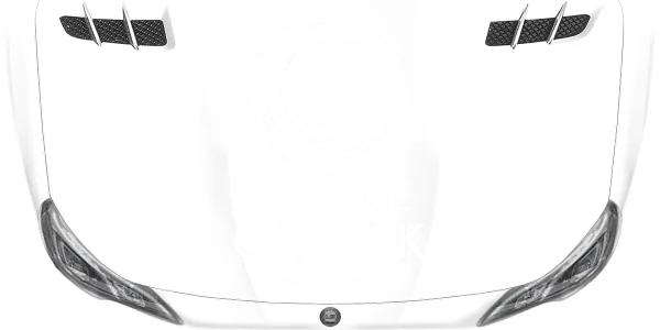 Autoaufkleber Eigene Grafik einfarbig - Ansicht Farbauswahl auf heller Motorhaube